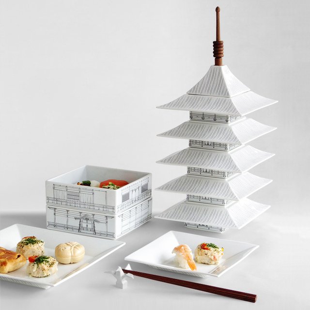 Goju Kyoto Pagoda Dinnerware