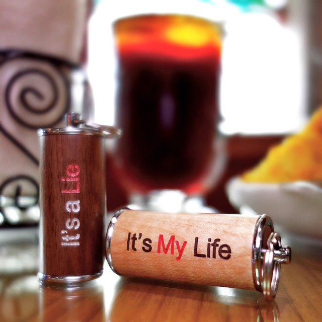 Life or Lie Wooden USB Flash Drive Pair