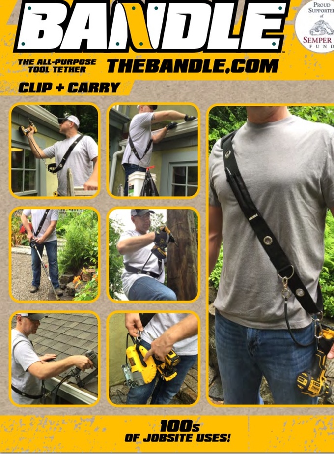 The Bandle-An all-purpose over the shoulder tool tether