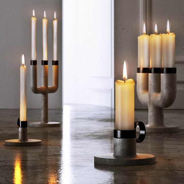 Weight Here Candleholder