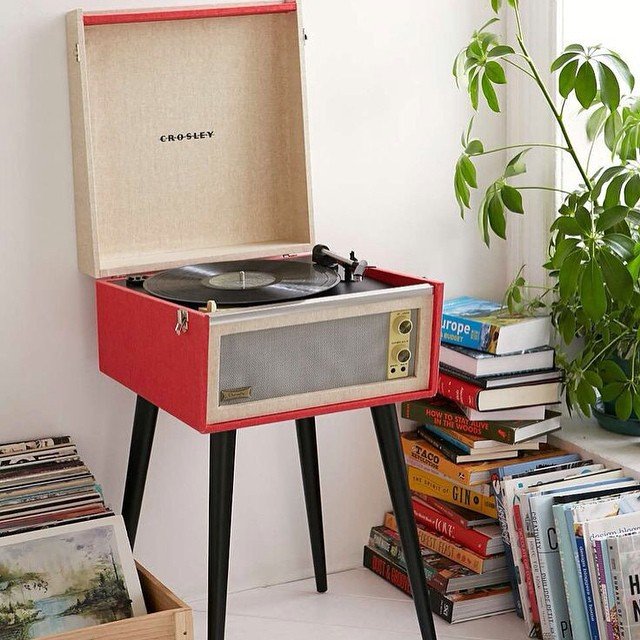 Crosley Red Dansette Bermuda Turntable