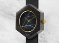 Black Marble Hex Mason Watch