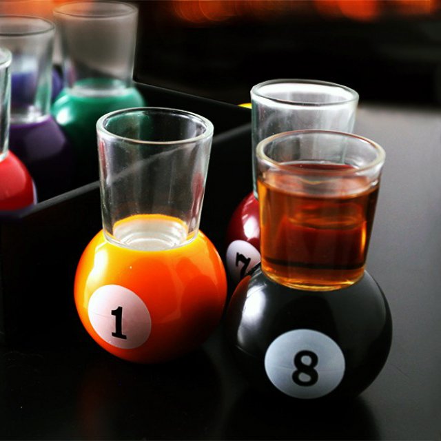 Billiard Ball Shot Glasses