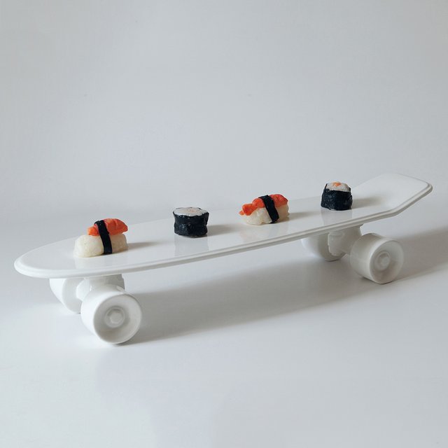 Skateboard Porcelain Tray by Seletti