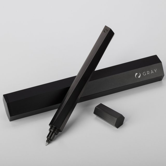 Shard Stealth Black PVD Coated Titanium Rollerball Pen