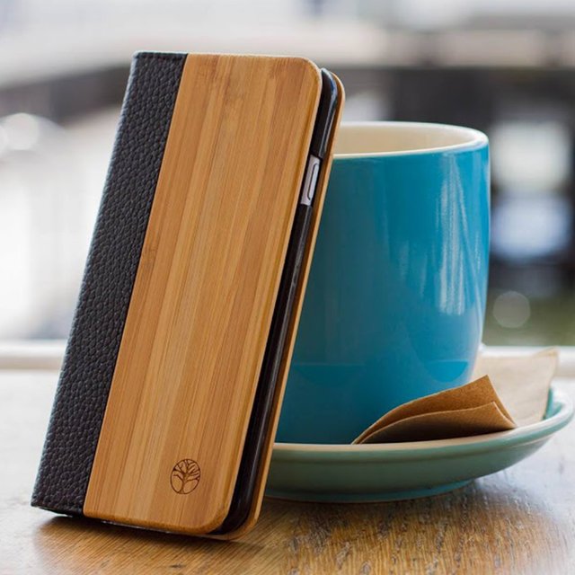 Bamboo & Leather Folio for iPhone 6/6s