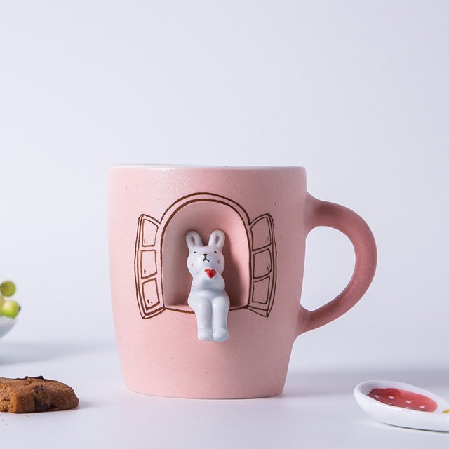 Handmade Rabbit Ceramic Mug