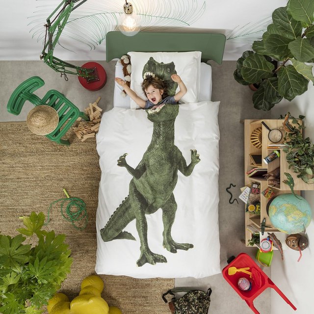 Dinosaur Rex Duvet Set by SNURK