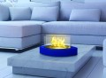 Blue Lexington Tabletop Bio-ethanol Fireplace by Anywhere Fireplace