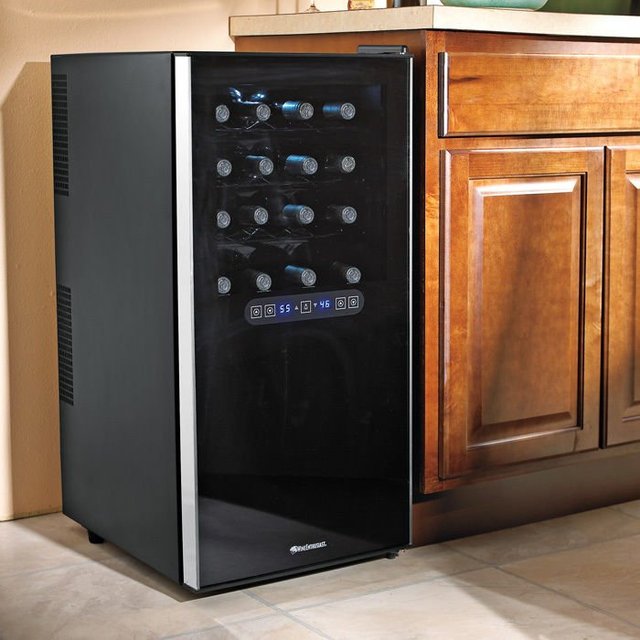 Silent 32 Bottle Dual-Zone Touchscreen Wine Refrigerator