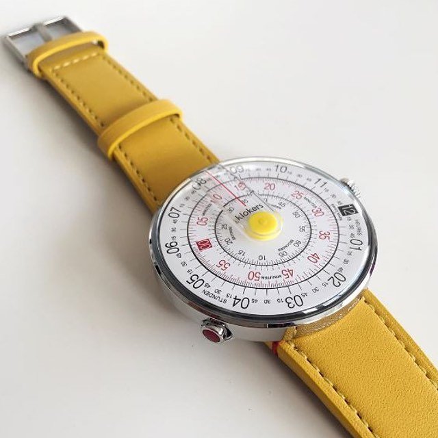 Klokers KLOK-01 Yellow/ Yellow Leather Strap