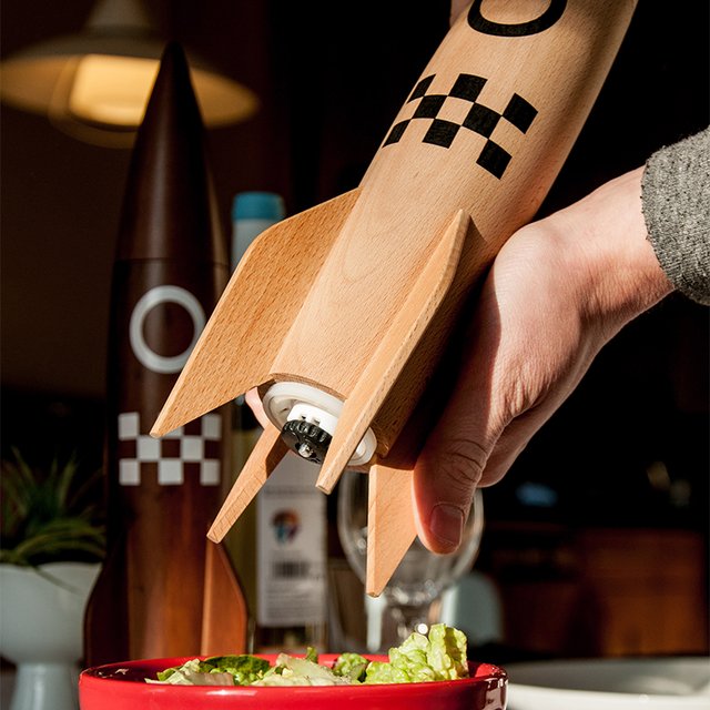 Rocket Salt & Pepper Mill