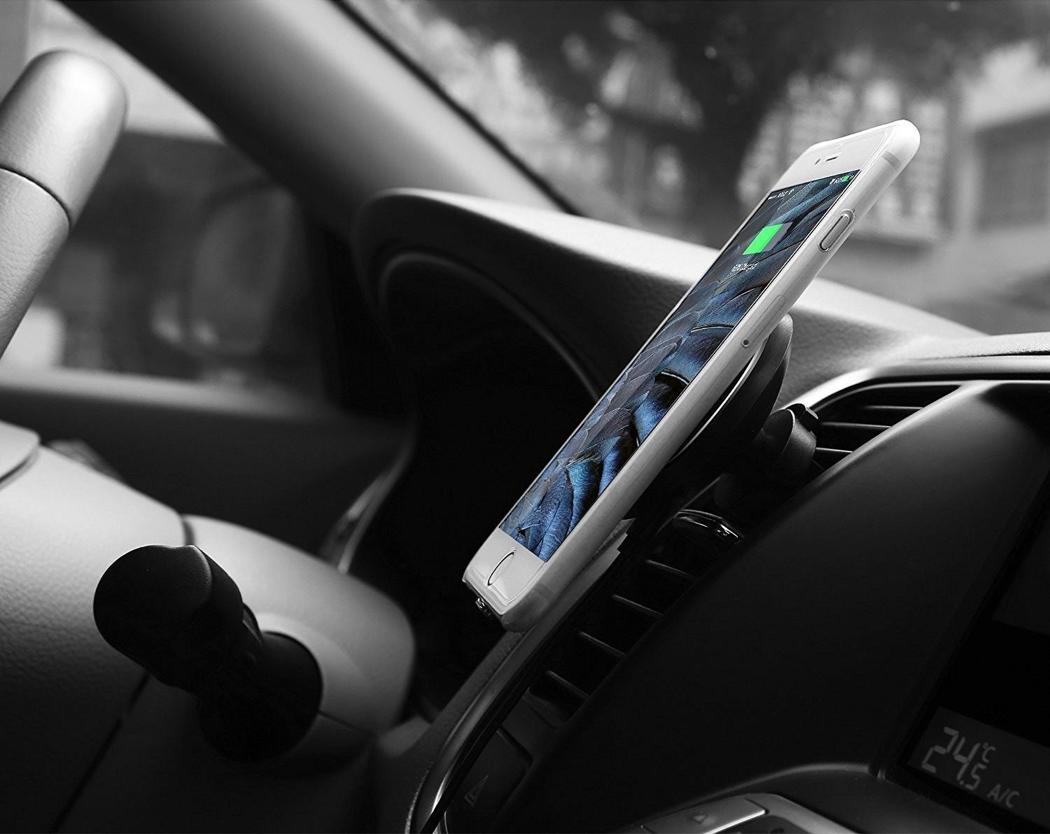 Magnetic Qi Wireless Charging Car Mount