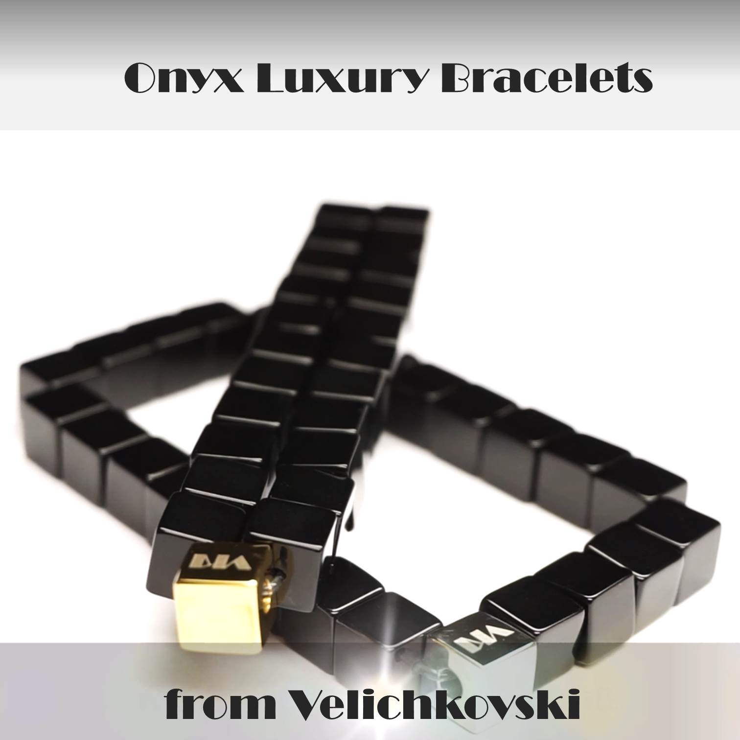 Black Onyx Cube Luxury Bracelets Unique Design