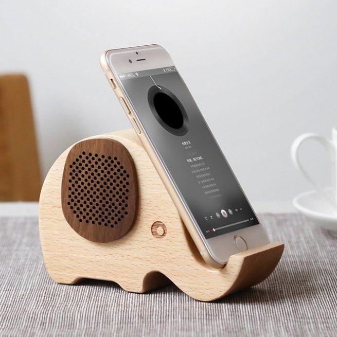 Woodsy Goodsy Bluetooth Speaker & Phone Stand