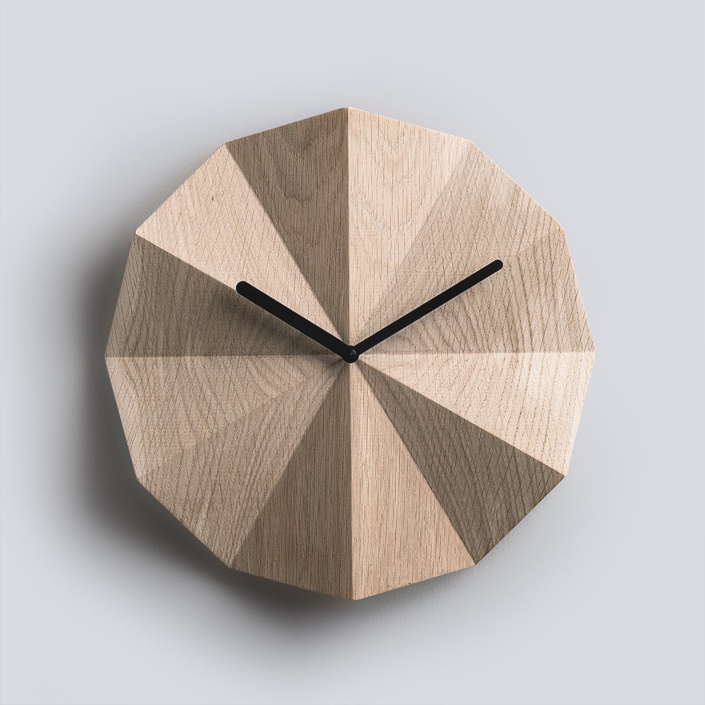 Delta Oak Clock