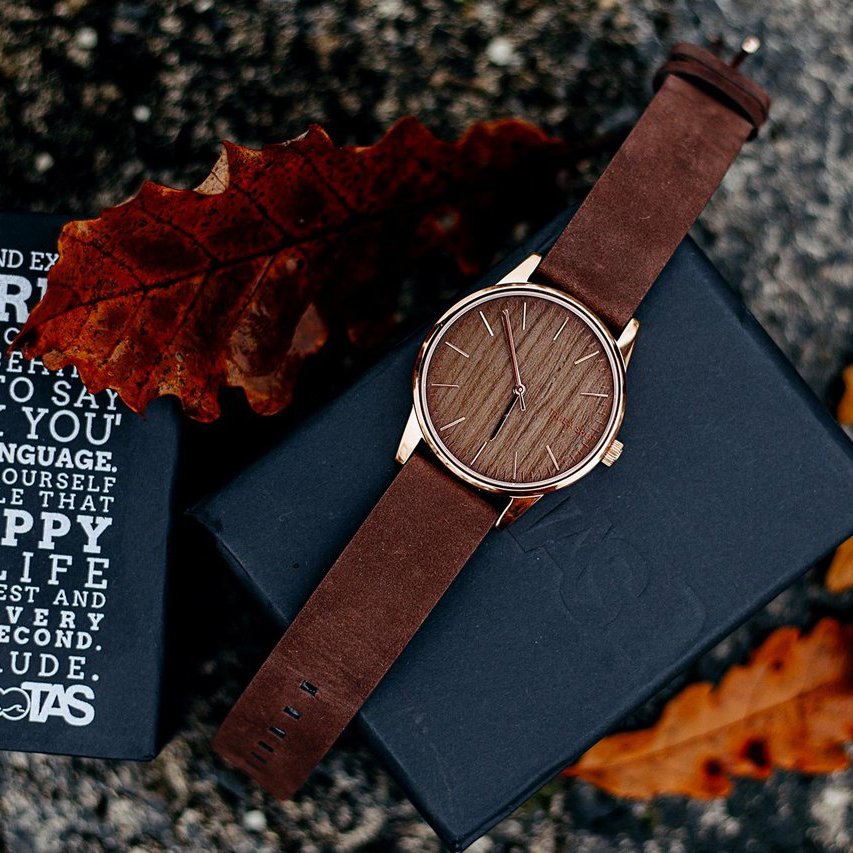 Mary Walnut Wooden Watch by TAKE A SHOT