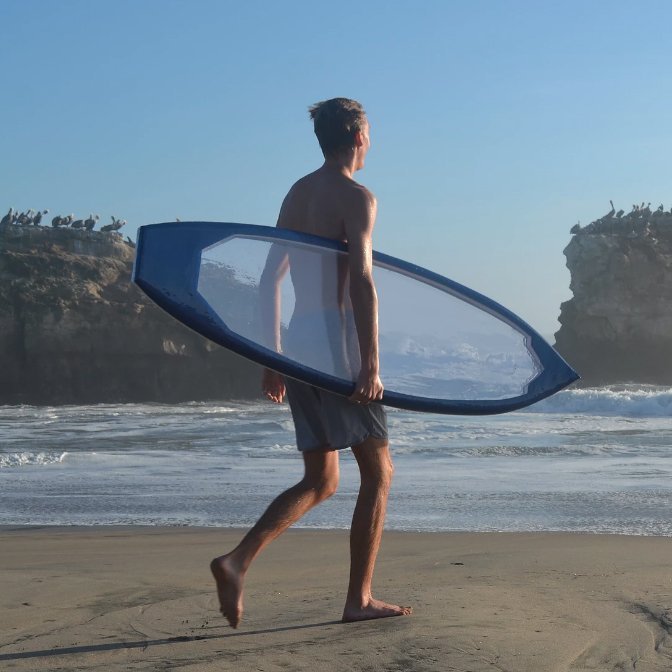 Clear Surfboard