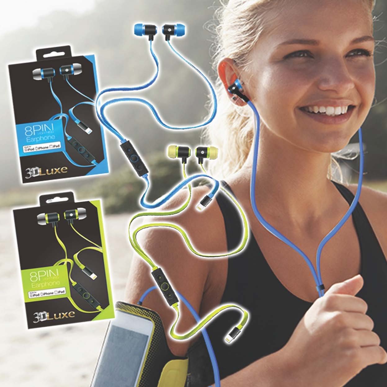 Lightning Earphones with Multifunction Control MFI