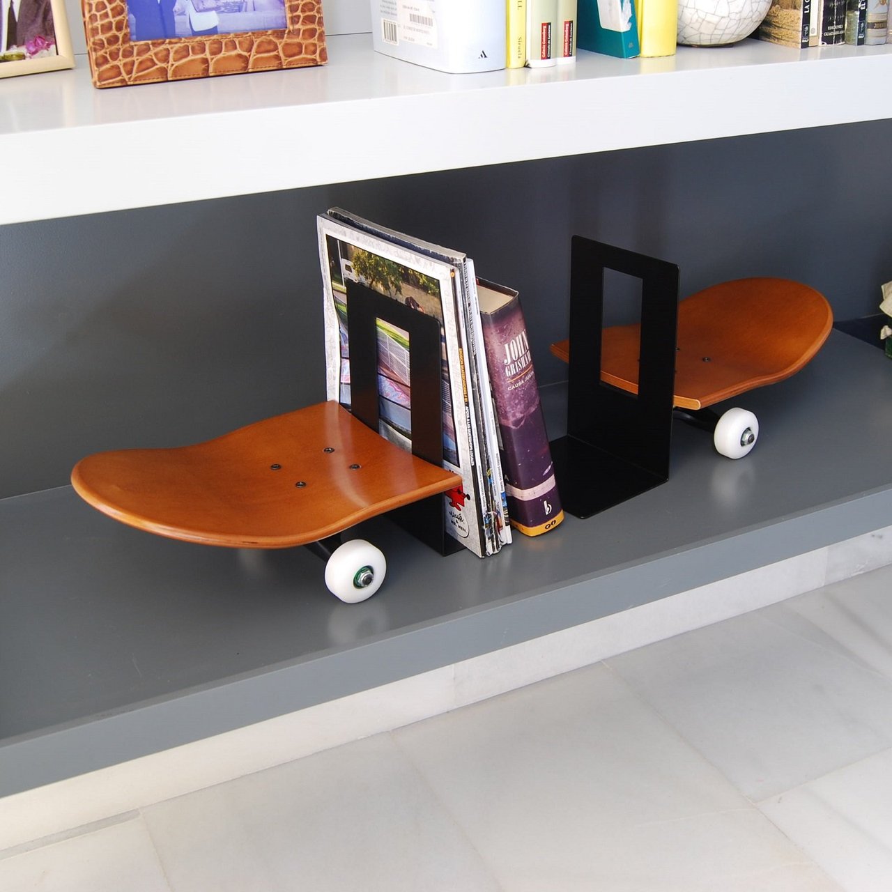 Skateboard Bookends