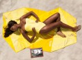 Classic Yellow Vertty Beach Towel