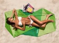 Classic Green Vertty Beach Towel