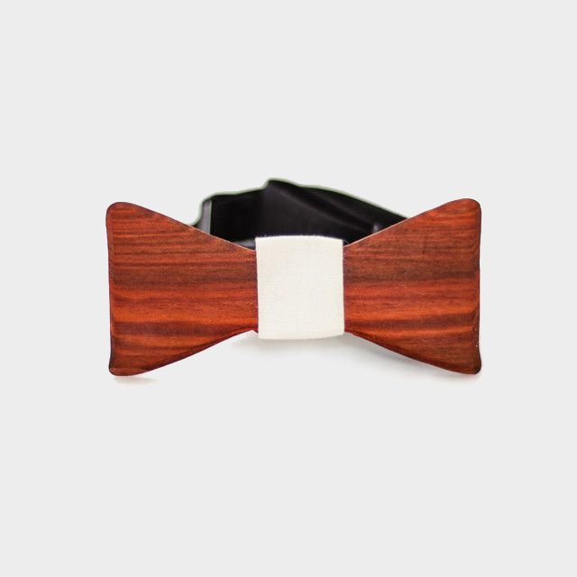 The Slimline Wooden Bow Tie