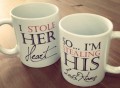 Stealing His Last Name Couple Mugs