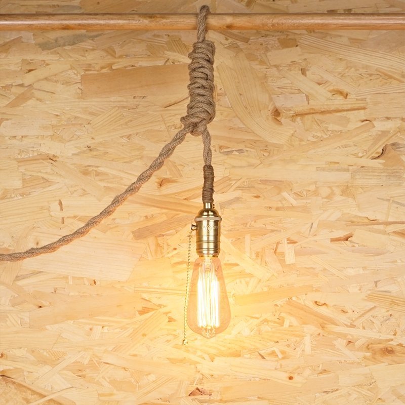 Zula Copper Edison Rope Lamp