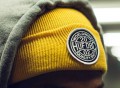 Mustard Rosco Beanie by HUF