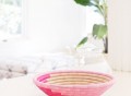 Pink Swirl Plateau Basket