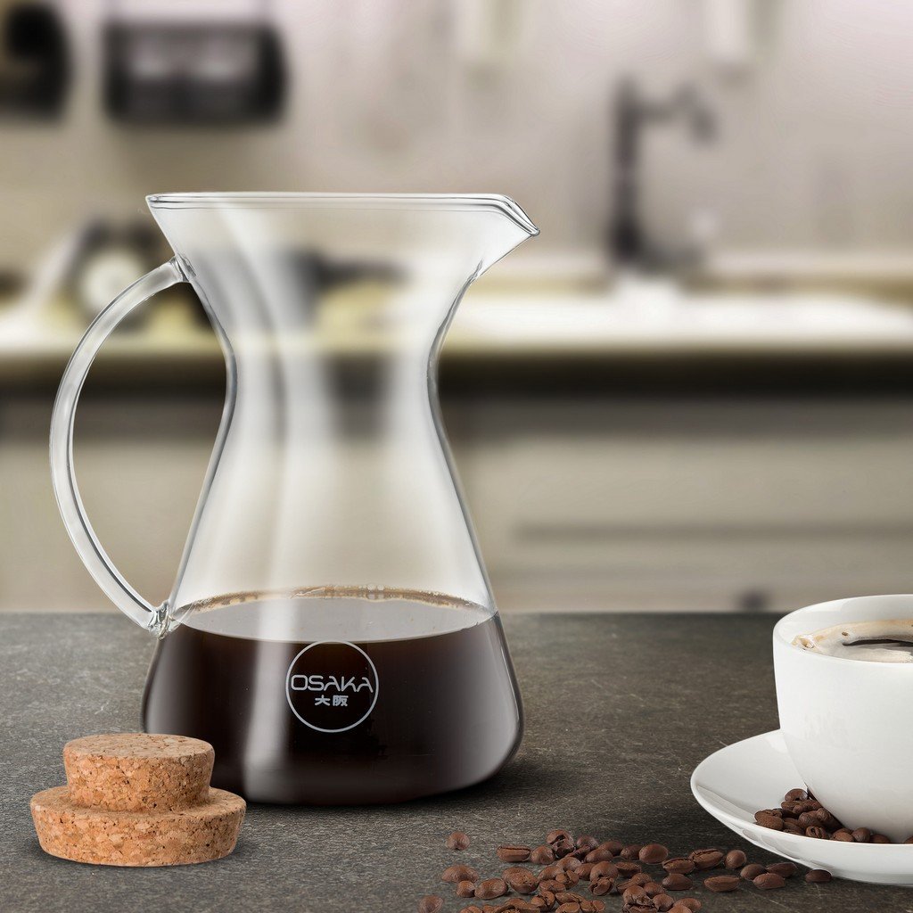 Pour Over Coffee Brewer with Cork Lid