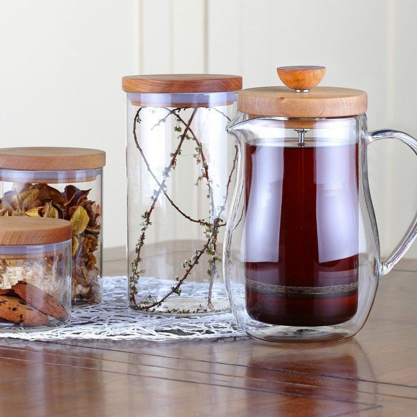 Double-Walled Glass French Press