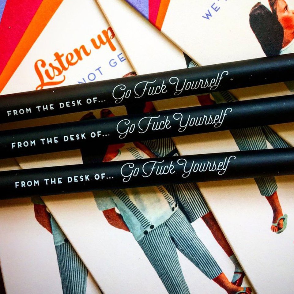 Offensive + Delightful Go F Yourself Pencil Pack