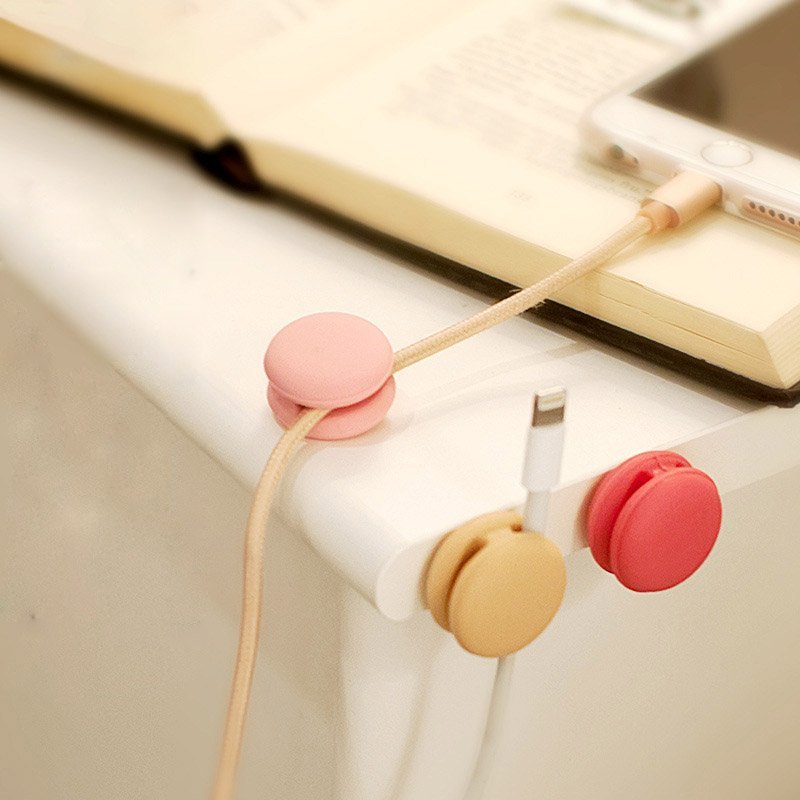 Macaron Shaped Desktop Cable Management