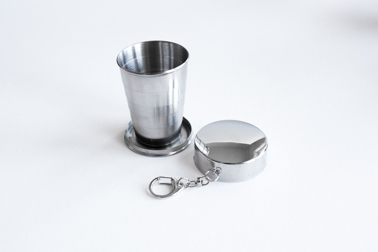 Collapsible Keychain Shot Glass
