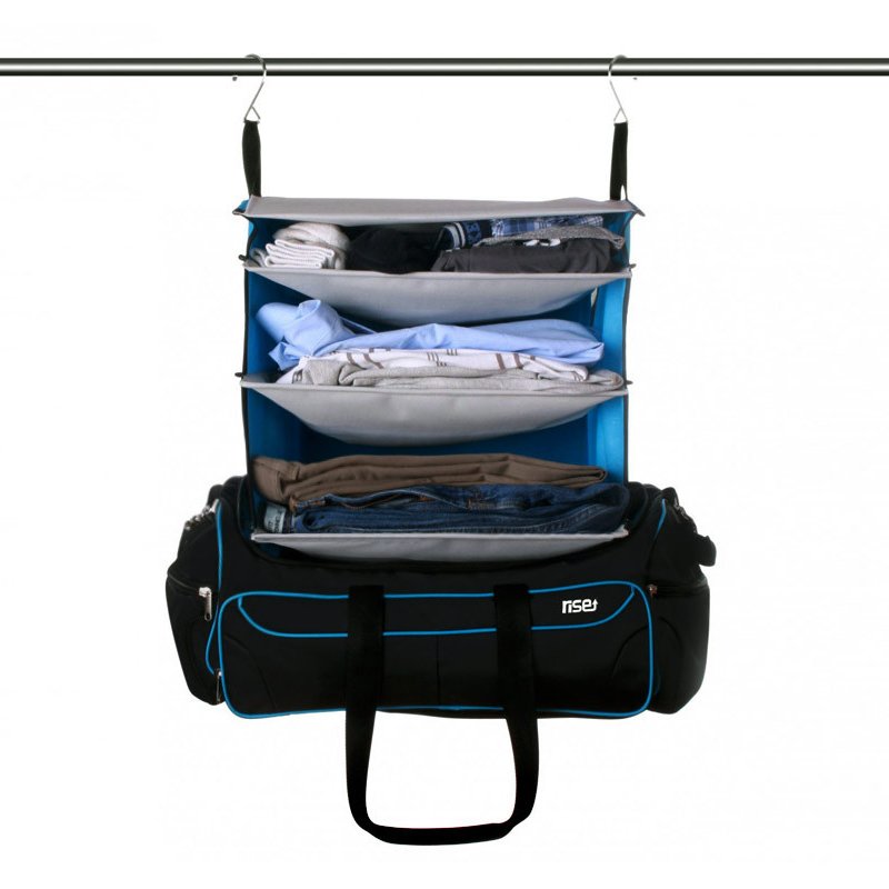 Weekender Duffle Bag With Collapsible Shelves