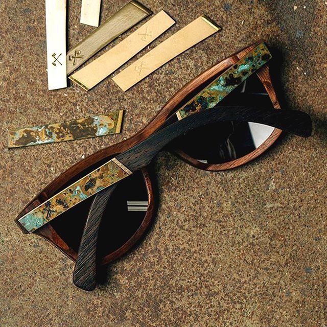 Canby Ebony Oxidized Inlay Grey Polarized Sunglasses