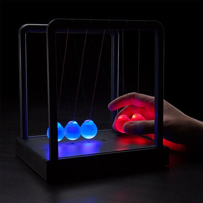 led newton's cradle
