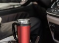 Red Travel Thermos with Built-in Pour Over Dripper