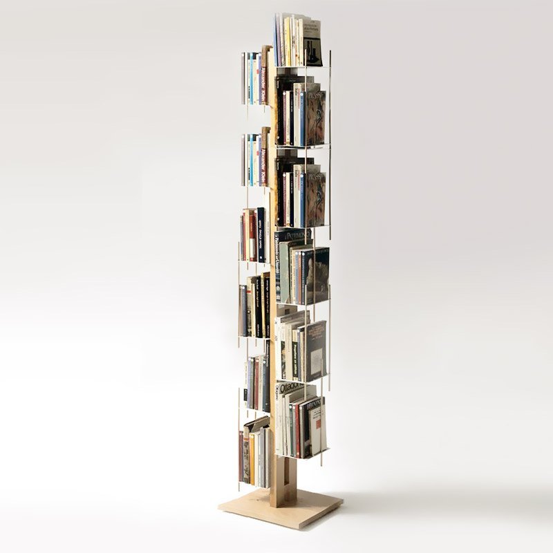 Beech Wood Self-Standing Bookcase