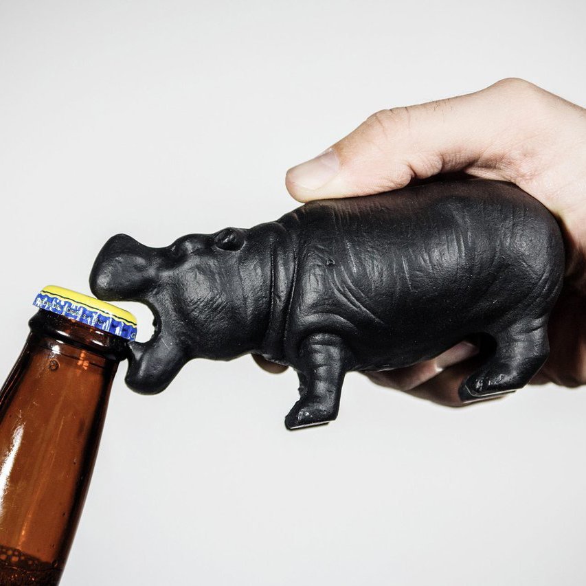 Hippo Cast Iron Bottle Opener