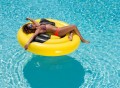 Giant Emoji Cool Sunglasses Inflatable Pool Float