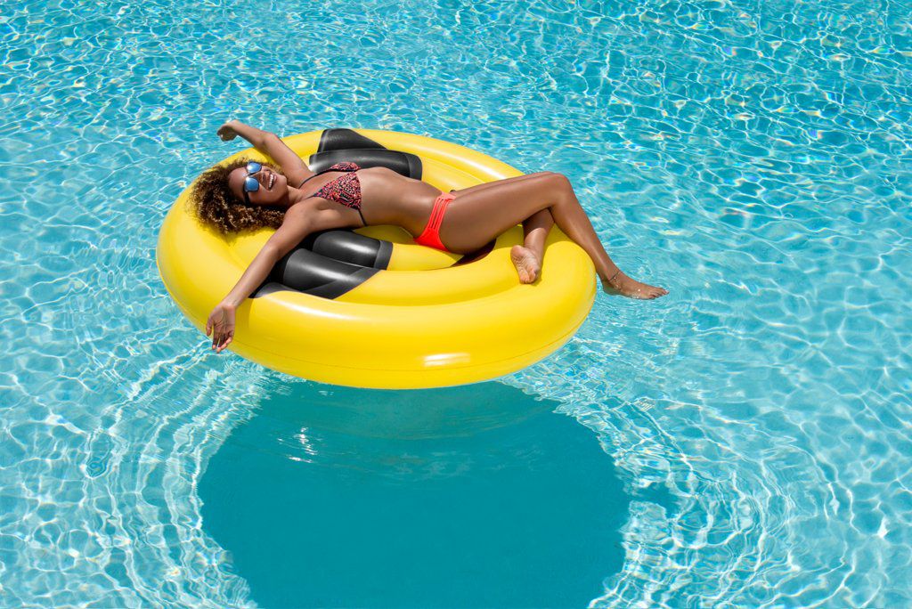 Giant Emoji Cool Sunglasses Inflatable Pool Float
