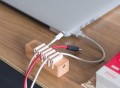 Wooden Desktop Cable Management