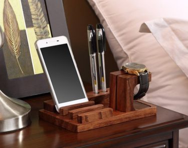 Wood Charge Dock Holder