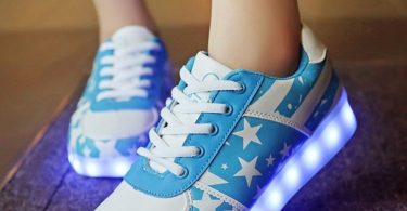 Stars Blue LED Sneakers