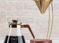 Large Gold Pour-Over Coffee Dripper by Osaka Coffee