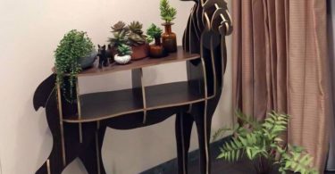 Wooden Deer Shelf & Table