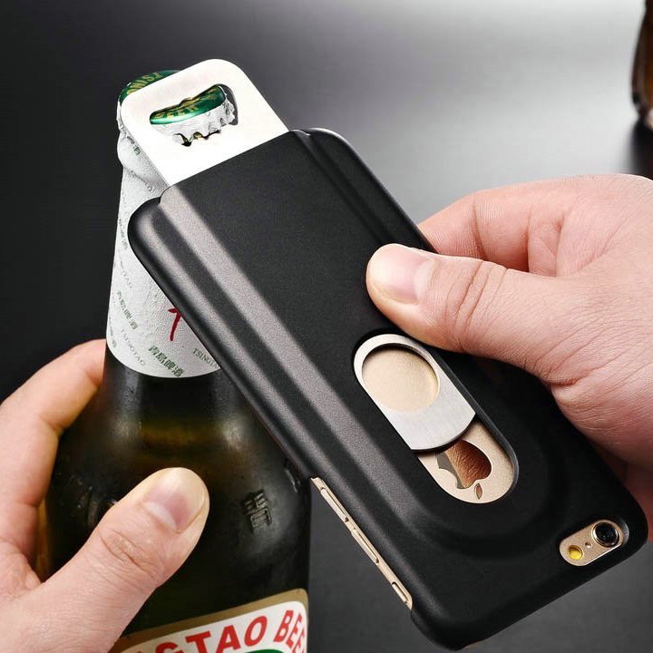 Stainless Steel Beer Bottle Opener Case for iPhone 6